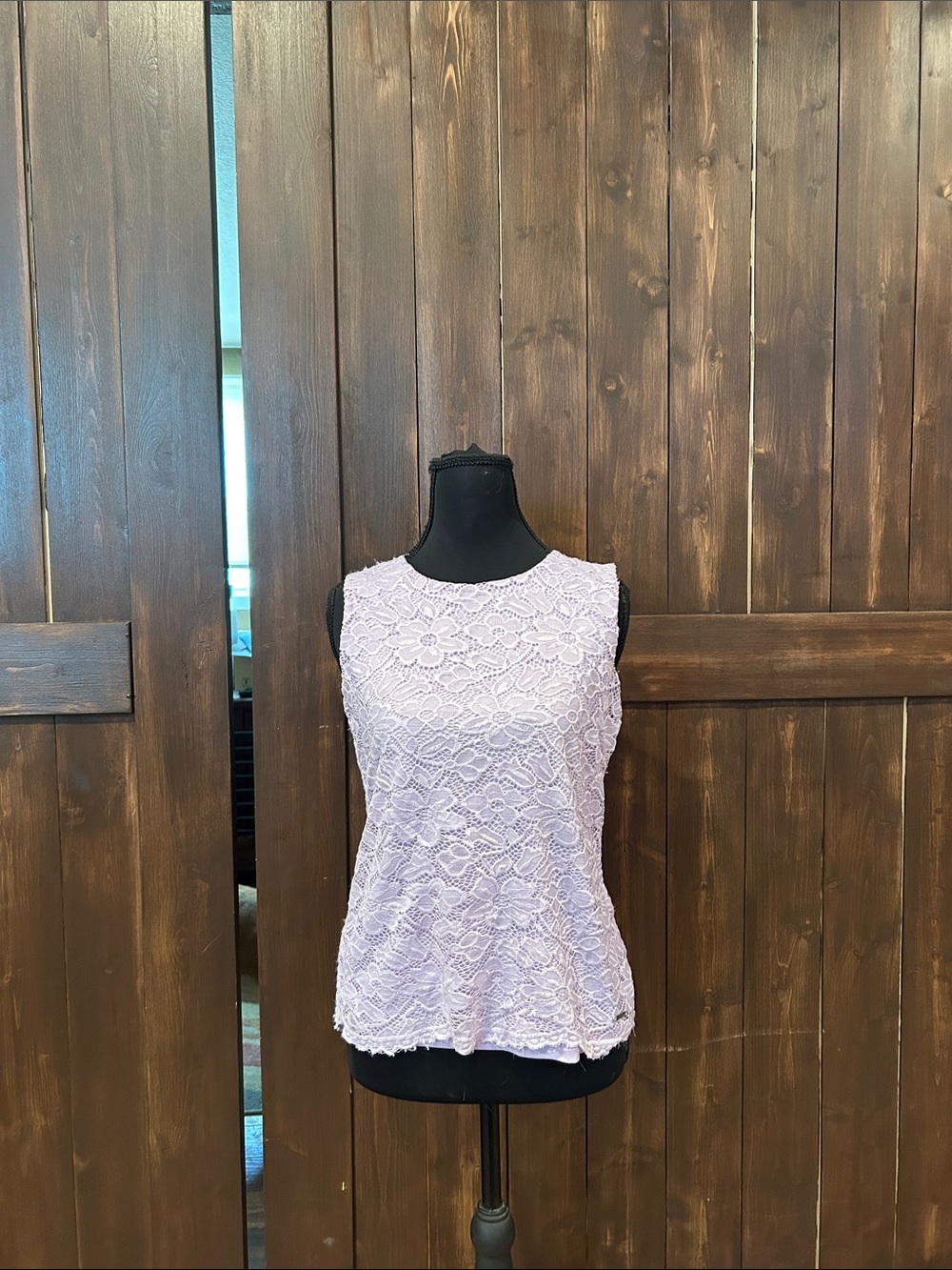 Calvin Klein Lilac Lace Sleeveless Camisole
